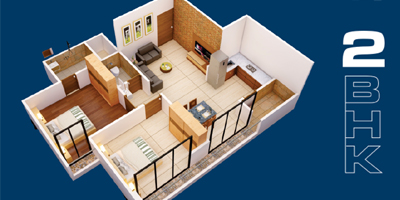 Shivansh Prime 2BHK floor plan
