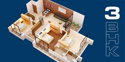 Shivansh Prime 3BHK floor plan